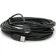 Дата кабель USB 2.0 AM/AF 10.0m ferrite black Voltronic (YT-AM/AF-10BL) - зображення 1