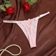 Жіночі трусики стрінги з регуляторами та бантиком Honey Fashion Accessories S/M рожевий (2-113) - изображение 2