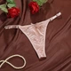 Жіночі трусики стрінги з регуляторами та бантиком Honey Fashion Accessories S/M пудровий (2-113) - изображение 1