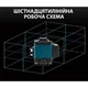 Лазерний рівень 4D на 16 ліній з пультом, зелений промінь, 2 акумулятора, самовирівнюючий лазерний нівелір - зображення 5