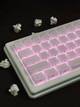 Набір кейкапів Crystal Jelly White для механічної клавіатури — 132 клавіші, ABS+PC, CBSA профіль - зображення 5