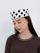 Шляпа таблетка коттоновая в горох D.Hats цвет белый - изображение 4
