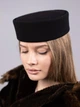 Шляпа таблетка кашемировая D.Hats черного цвета - изображение 3