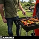 Гриль угольный садовый Kaminer 27321 с крышкой, колесами, полкой и большой решеткой (барбекю) - изображение 10