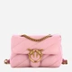 Torebka crossbody damska ze skóry naturalnej mała z łańcuszkiem Pinko Love Puff Mini 100039A0F2 C79Q Różowa (800070347454) - obraz 1