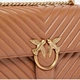 Torebka crossbody damska ze skóry naturalnej Pinko Love One 100941A0GK L17Q Brązowa (800070357039) - obraz 4