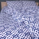 Простынь MirSon Полуторная 150х220 см 17-0946 Abstract Blue Бязь (2200013163640) - изображение 6