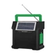 Портативная колонка с фонарем NEWVEW NV-9153 Solar Panel/BT/USB/TF/FM Green - изображение 1