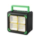 Портативная колонка с фонарем NEWVEW NV-9218 Solar Panel/BT/USB/TF/FM Green - изображение 1