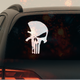 Наклейка на авто "Наклейка череп", каратель, punisher 20см — вініловий стікер, декор на машину, водостійка - зображення 2