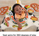 Детский игровой центр Gemei Jumperoo с подсветкой, звуком и вращением 360°, регулировка высоты, бежевый - изображение 8
