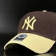 Коричнева кепка 47 brand New York Yankees CLEAN UP B-NLTRG17GWS-BWA - зображення 2