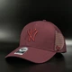 Бордовая кепка с сеткой 47 Brand MLB New York Yankees B-BRANS17CTP-KM - изображение 1