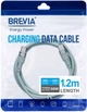 Кабель Brevia Type-C to Type-C 60W 1.2 м Mint ZIP (52120MCCZ1) - зображення 4