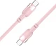 Кабель Brevia Type-C to Type-C 60W 1.2 м Pink ZIP (52120PCCZ1) - изображение 2