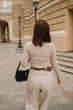 Жіночі широкі кашемірові брюки з високою талією Basic Seventeen L-XL Капучино (2000000178325) - зображення 3