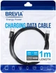 Кабель Brevia Type-C to Type-C 60W 1 м Black ZIP (55100BCCZ1) - зображення 4
