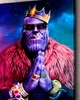 Картина з Таносом із суперлиходієм у короні та прикрасах - «Thanos Rich» - 30х40 см - изображение 2