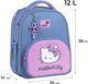 Рюкзак ортопедичний Kite Education Hello Kitty каркасний 38x30x14 см 12 л Блакитний (HK26-556M) - зображення 4