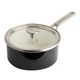 Ківш з кришкою KitchenAid Steel Core, 18 см, 2 л, матовий чорний - зображення 1
