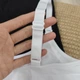 Майка для кормления женская Esmara набор 2 шт с топом и клипсами, белый/черный, размер XL - изображение 8