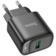 Сетевое зарядное устройство Hoco C140A Smart QC3.0 18W USB-A Черный - изображение 2