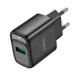 Сетевое зарядное устройство Hoco C140A Smart QC3.0 18W USB-A Черный - изображение 3