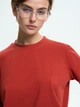 Футболка хлопковая женская ROZA 240604 XL Бордовая (4824005755958) - изображение 4
