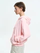 Толстовка на молнии с капюшоном оверсайз женская ROZA 211201 L Светло-розовая (4824005756368) - изображение 5