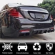 Диффузор заднего бампера с насадками выхлопа (для S63/S65 AMG 2018-2021, Карбон) для Mercedes S-сlass W222 - изображение 2