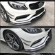 Передний спойлер Lip V3 для SD C63 AMG 2015-2019 Карбон для Mercedes C-сlass W205 - изображение 4