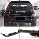 Дифузор заднього бампера (для Base/GTI HB 2017-2020, Карбон) для Volkswagen Golf 7/E-Golf рр - зображення 1