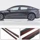 Накладки на пороги V1 (2017-2023, Карбон) для Tesla Model 3 2017- рр - зображення 2