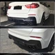 Диффузор заднего бампера (для M-Sport, Карбон) для BMW X4 F26 2014-2018 гг - изображение 4