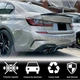 Дифузор заднього бампера (для M340i 2018-2022, Карбон) для BMW 3 серія G20/G21 2018- рр - зображення 2