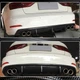 Диффузор заднего бампера V1 (для Base Sedan 2012-2016, Карбон) для Ауди A3 - изображение 4