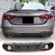 Дифузор заднього бампера з насадками V2 (для Base, Карбон) для Alfa Romeo Giulia 2016-2022 рр - зображення 1