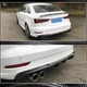 Диффузор заднего бампера V4 (для S-Line Sedan 2017-2020, Карбон) для Ауди A3 - изображение 3