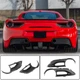 Накладки на Задние Фонари (2015-2017, Карбон) для Ferrari 488 GTB - изображение 1