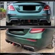 Дифузор заднього бампера з насадками V2 (для AMG/AMG-Line 2016-2019, Карбон) для Mercedes E-class W213 рр - зображення 4