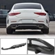 Дифузор заднього бампера V2 (для AMG-Line 2018-2020, Карбон) для Mercedes CLS C257 2018- рр - зображення 1