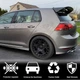Спойлер V1 (для GTI/R HB, Карбон) для Volkswagen Golf 7/E-Golf 2012-2020 гг - изображение 3