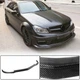 Накладка на передній бампер Lip V3 (для AMG 2012-2014, Карбон) для Mercedes C-class W204 рр - зображення 1