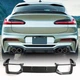 Диффузор заднего бампера (для F98 2018-2021, Карбон) для BMW X4 G02 2018- гг - изображение 1