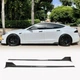 Накладки на пороги (2021-2026, Карбон) для Tesla Model S 2012– гг - изображение 1