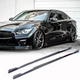 Боковые пороги V1 (для Q50, Карбон) для Infiniti Q50/Q60 2013-2024 гг - изображение 1