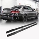 Боковые Пороги V1 (для C43/C63 AMG 2015-2019, Карбон) для Mercedes C-сlass W205 - изображение 2