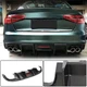 Дифузор заднього бампера V2 (для S4 2009-2012, Карбон) для Ауді A4 B8 рр - зображення 4