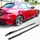 Боковые Пороги V3 (для Base/Sport, Карбон) для Alfa Romeo Giulia 2016-2022 гг - изображение 1