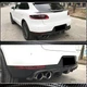Диффузор заднего бампера V2 (2014-2021, Карбон) для Porsche Macan - изображение 4